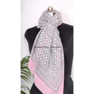 100% Organic Cotton Wholesale Custom Design <b>scarf</b> with logo Comfortable Cheaper Beach Custom Design Logo From India Exporter - Product Image 4