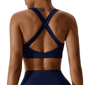 Hot Sale Women's Fitness Sports <b>Bra</b> High Quality 4 Way <b>Stretch</b> Breathable Eco-Friendly Medium Elasticity XS Customizable Front - Product Image 2