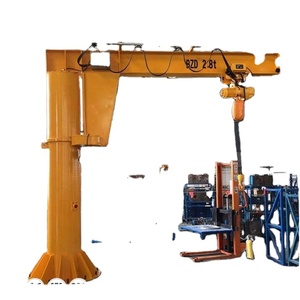 เครนแขนหมุนแบบติดตั้งบนพื้นสำหรับการประชุมเชิงปฏิบัติการพร้อมมอเตอร์แกนแกว่งคานรับน้ำหนักได้1 2 5ตันและส่วนประกอบแกนเกียร์ - Product Image 2