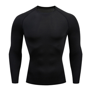 T-shirt de compression pour homme, respirant, tricoté, coupe ajustée, pour le sport, la gym, l'entraînement et le quotidien, manches longues, haute qualité, faible MOQ - Product Image 6