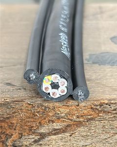Cable de Control para Grúa con Doble Alivio de Tensión, Flexible, de Cobre Libre de Oxígeno y Alambre de Acero, 300/500V, de Alta Resistencia, Negro - Product Image 6