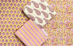 Elegant Block Printed Cotton Fabric Eco Friendly Reusable Floral Custom Print Hand Block print Fabric Bulk Order Supplier - Product Image 5