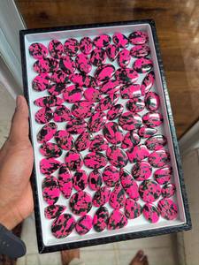 Pierre précieuse Buffalo noire et rose de haute qualité, meilleur prix, pierre précieuse en vrac, vente en gros de pierres précieuses, bijoux de formes variées - Product Image 5