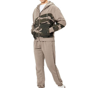 Chándal liso con cremallera personalizado para hombre, en oferta, corte ajustado, de algodón, chándal liso con cremallera para hombre - Product Image 4