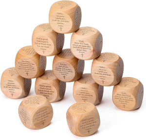 Cubo de Oración Cristiano de Madera con Oración de Serenidad, Decoración Religiosa, Regalo Cristiano para el Hogar, la Iglesia, la Oficina y la Meditación - Product Image 2