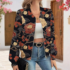 Front Button Closure <b>Womens</b> Sheep Skin Bomber <b>Jackets</b> Customizable High Quality Lightweight Outerwear Tops Best Casual - Product Image 6