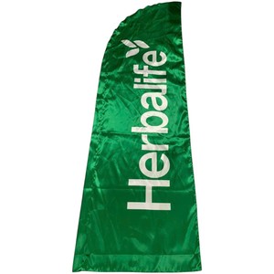 Bandera Tipo Pluma Oticon Blanca de Poliéster con Impresión Digital, Pancarta Promocional Resistente - Product Image 3