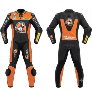 ชุดแข่งรถมอเตอร์ไซค์ Unisex Elite MotoCP แบบจั๊มสูท/ชุดหนังวัวแท้/หนังจิงโจ้พรีเมียม พร้อมแผ่นยืดหยุ่น - Product Image 1