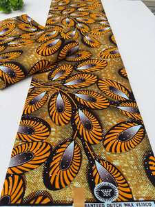 Tissu africain imprimé ciré et coton Ankara du Ghana pour vêtements de filles, artisanat et usage textile - Product Image 3