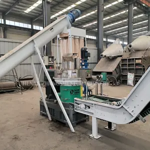 Machine de fabrication de granulés de bois 600-800 kg/h à matrice d'anneau vertical d'approvisionnement direct d'usine pour la production de granulés