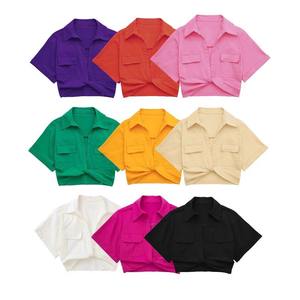 เสื้อครอปท็อปผู้หญิง สไตล์ทันสมัย ผ้าฝ้ายนุ่ม สวมใส่สบาย เหมาะสำหรับแฟชั่นประจำวัน - Product Image 6