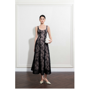 ชุดเดรสลำลองผู้หญิงรักษ์โลก รับผลิตแบบ ODM ชุดเดรสยาวทรงเอ MIREILLE ชุดเดรสลำลองทรงเอแบบมิดิสุดหรู ขายส่งจากเวียดนาม - Product Image 1