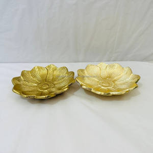 Platos de Metal Dorado de Aluminio Ecológicos de Alta Calidad, Mini Tazones para Servir Chocolate, Suministros para Fiestas, Restaurantes y Hoteles - Product Image 6