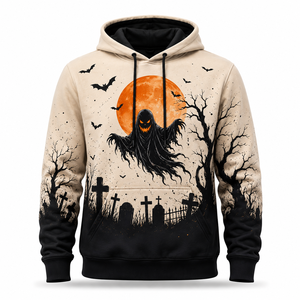 เสื้อฮู้ดฮาโลวีน เสื้อฮู้ดแบบสวมหัวสั่งทำพิเศษ เสื้อสเวตเชิ้ตฮาโลวีน เสื้อฮู้ดลายกราฟิกสุดหลอน เสื้อฮู้ดฮาโลวีนแบบ unisex - Product Image 3