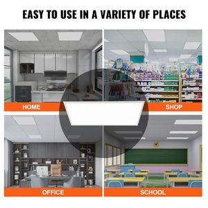 Pannello LED piatto 2x4 FT 6000LM 50W con temperatura colore regolabile, montaggio a superficie per controsoffitti, ideale per ospedali, 1 pezzo - Product Image 6