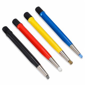 Ensemble de 4 brosses à gratter rétractables avec embouts en fibre de verre, acier, laiton et nylon pour le nettoyage des bijoux, montres, pièces de monnaie et circuits imprimés - Product Image 1