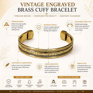 Premium Brass Ethnic <b>Bangles</b> <b>Bracelet</b> for Unisex Adjustable Handmade Open Cuff Quartz Fashion Jewelry Gift Collection - Product Image 6