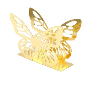 Porte-serviettes en métal de qualité exclusive forme rectangulaire porte-serviettes en métal support de stockage de mouchoirs en gros - Product Image 1