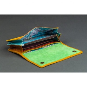 Real Handmade Recycled Animal Print Fur Leather Women Clutch Stylish Stubby Rainbow Color Multiuse Purse ATM <b>Card</b> <b>Holder</b> <b>Wallets</b> - Product Image 4