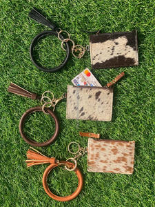 สินค้ามาใหม่กระเป๋าคลัทช์หนังวัวแท้มีที่ใส่บัตรเอทีเอ็มกระเป๋าสตางค์หนังสไตล์ตะวันตกคลัทช์ใส่เหรียญ - Product Image 5