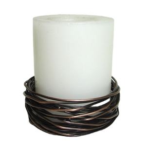 Bougeoir fantaisie moderne en treillis métallique de couleur antique pour la décoration de mariage et de fête pour la décoration de la maison et de Noël - Product Image 1