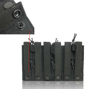 Bolsa Utilitaria de Triple Compartimento Compatible con MOLLE, Organizador Abierto para Herramientas de Exterior, Accesorios de Camping - Product Image 3