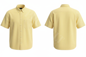 Nouvelle Collection – Chemise Décontractée d'Été en Coton à Manches Longues Anti-Plis en Flanelle de Qualité Supérieure pour Bureau, avec Poche – Vente en Gros, OEM, ODM - Product Image 3