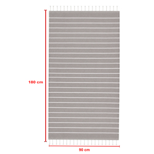 Serviette de plage Fouta en coton rayé de qualité supérieure, dernier design, pour adultes, en coton recyclé, au prix d'usine, fournisseur en Inde. - Product Image 6
