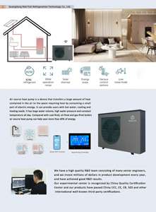 مضخة حرارية R290 مع محول تيار مستمر لتسخين المياه للتدفئة والتبريد المنزلي والماء الساخن - Product Image 6