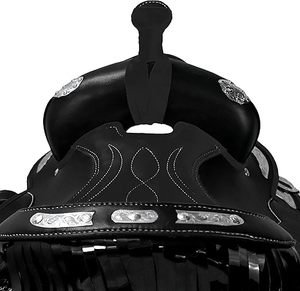 Silla de Doma para Caballo con Asiento Seguro, Silla de Montar de Cuero Puro de Alta Calidad para Equitación, Transpirable - Product Image 2