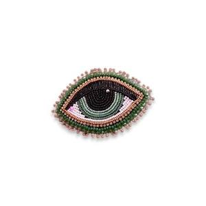 Broche 3D bordado con hilo de oro, insignia decorativa hecha a mano, parche de tela personalizado, pin de moda para prendas de mujer - Product Image 2