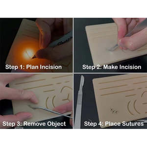 Kit de Práctica de Sutura para Entrenamiento de Sutura, Incluye Almohadilla de Silicona Grande con Etiqueta Privada para Estudiantes de Medicina, por Dentavex - Product Image 4