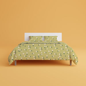 Ensemble de draps de lit en mélange de poly coton à motifs modernes durables et faciles à laver, disponibles dans toutes les tailles pour la collection de centres de villégiature ou pour un usage domestique - Product Image 1