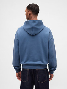 Sudadera con Capucha Azul Extra Grande para Hombre, Sudadera de Felpa Francesa de Algodón, Ropa Casual de Calle para Otoño, Sudadera de Moda, Alta Calidad, OEM - Product Image 1