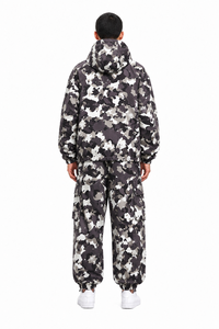 Ensemble de survêtement utilitaire camouflage urbain ODM pour homme, coupe-vent multi-poches à capuche, pantalon cargo Techwear, veste coupe-vent OEM pour homme - Product Image 3