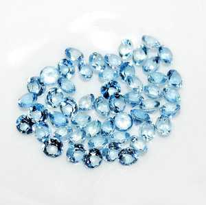 Aigue-marine bleue naturelle facettée 20 carats, pierre brute pour la création de bijoux, vente en gros ZUBEDA GEMS JEWELRY - Product Image 1