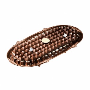 Bandeja de Regalo de Chocolates de Primera Calidad, Lujosa Bandeja de Dulces Hecha a Mano, Elegante Bandeja de Servicio de Latón Dorado para Ocasiones Especiales - Product Image 5