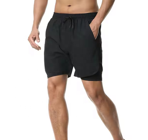 Shorts décontractés mi-taille pour homme, séchage rapide, légers et élastiques, pour la course, le fitness et la randonnée - Product Image 3