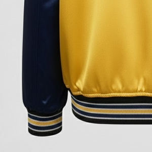 Nouvelle Veste Bomber en Satin Personnalisée 2026 pour Hommes et Femmes, Style Baseball, Broderie Écologique sur le Devant - Product Image 5