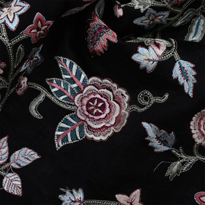 Malty embroidery fabric custom fabric fancy fabric apparel fabric for kaftan abaya dress wholesale export supplier global supply - Product Image 1