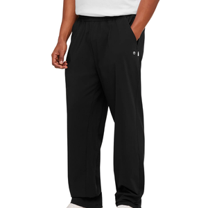 Pantalon de survêtement noir ajusté pour homme – Coupe slim, idéal pour le sport, la gym et l'entraînement - Product Image 1