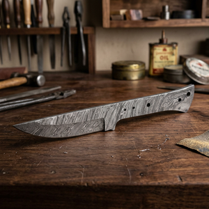 Cuchillo de camping hecho a mano con hoja de acero de Damasco de espiga completa, mango de micarta y funda de cuero fino, cuchillo para exteriores, cuchillo de moda. - Product Image 4