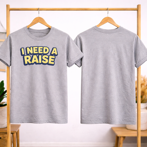 เสื้อยืดพิมพ์ลายคำคมตลกแบบกำหนดเอง ฉันต้องการเพิ่มเงินเดือน เสื้อยืดกราฟิก ยูนิเซ็กซ์ ผ้าฝ้าย แขนสั้น สวมใส่สบาย รับผลิตแบบ OEM ODM ขายส่งเสื้อผ้า - Product Image 5