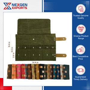 Reputed Supplier Selling Standard Quality Large Capacity Multi-Purpose PU <b>Leather</b> <b>Tool</b> Case for Global Bulk Buyers - Product Image 3
