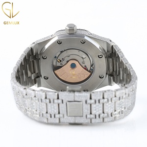 นาฬิกาฮิปฮอปสำหรับผู้ชาย ประดับเพชรโมอิสซาไนต์ D VVS ระดับหรูหรา พร้อมกลไกโครโนกราฟอัตโนมัติ ผ่านการทดสอบเพชร - Product Image 4