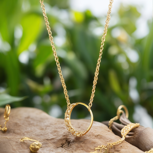 Fashion Jewelry Set 1 Gram Gold <b>Statement</b> <b>Necklace</b> - Product Image 3