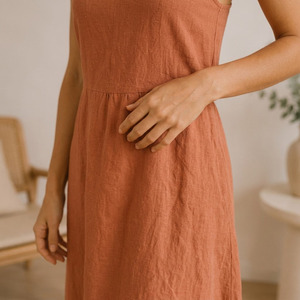 Ensemble de pyjama d'été pour femmes en lin naturel, confortable et doux, vêtements de détente pour femmes, ensemble de vêtements de nuit - Product Image 6