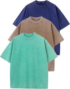 Camiseta de Cuello Redondo Oversize de Manga Corta Unisex 100% Algodón Color Liso Ajuste Holgado Estilo Tejido para Todas las Estaciones Camisetas Personalizadas - Product Image 2