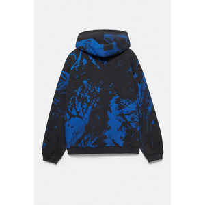 New Trending Men's Oversized Casual Heavy Weight Streetwear Vintage <b>Tie</b> <b>Dye</b> Distressed Wash Hoodie & <b>Sweatshirt</b> - Product Image 2