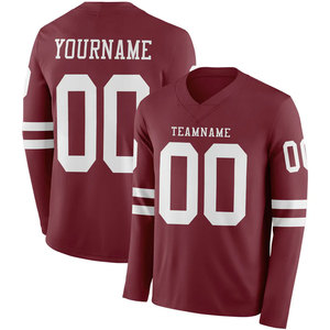 Maillot de football américain respirant avec impression par transfert thermique, uniforme sportif optimisé pour l'entraînement et les matchs - Product Image 4
